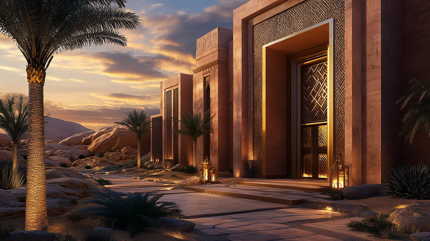 واجهة فيلا نجدية بلون زهري ساحر... حيث الأصالة السعودية تلتقي بالفخامة العصرية واجهة فيلا نجدية بلون زهري ساحر... حيث الأصالة السعودية تلتقي بالفخامة العصرية